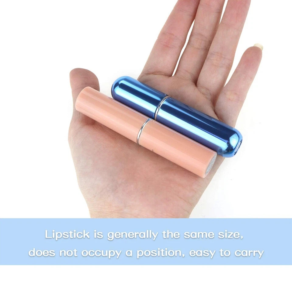 5 Pcs Refillable Travel Portable Perfume Atomizer Bottle Spray Pump Case 5ML USA