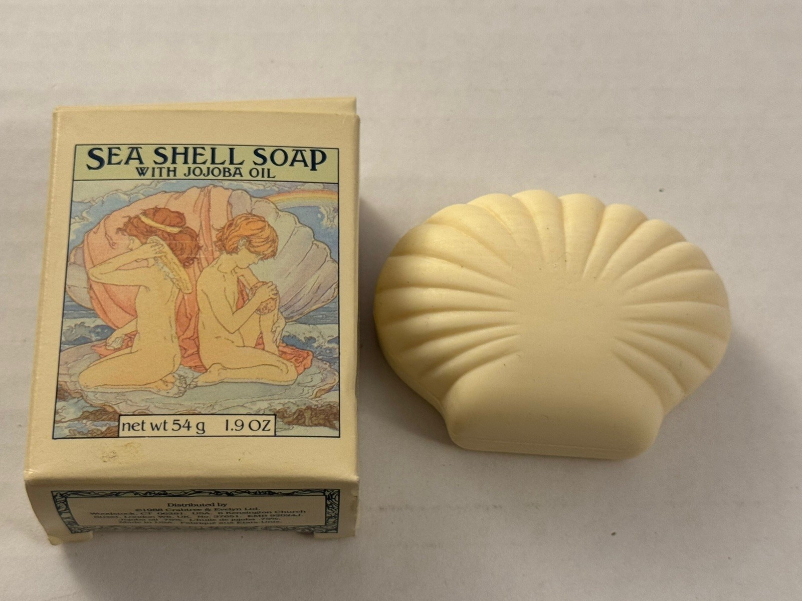 Crabtree & Evelyn Sea Shell Soap with Jojoba Oil 0.9oz Vintage 80’s H22