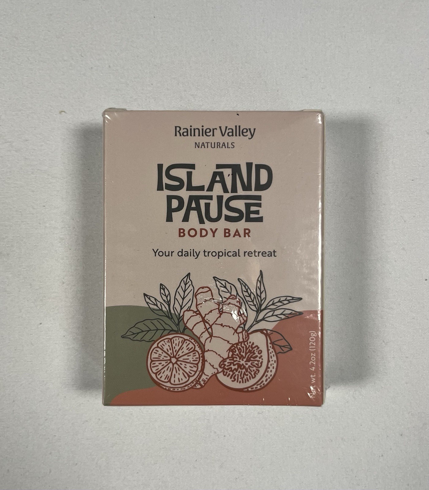 Rainier Valley Naturals Island Pause Body Bar 4.2oz Zesty Citrus Wild Fig Soap