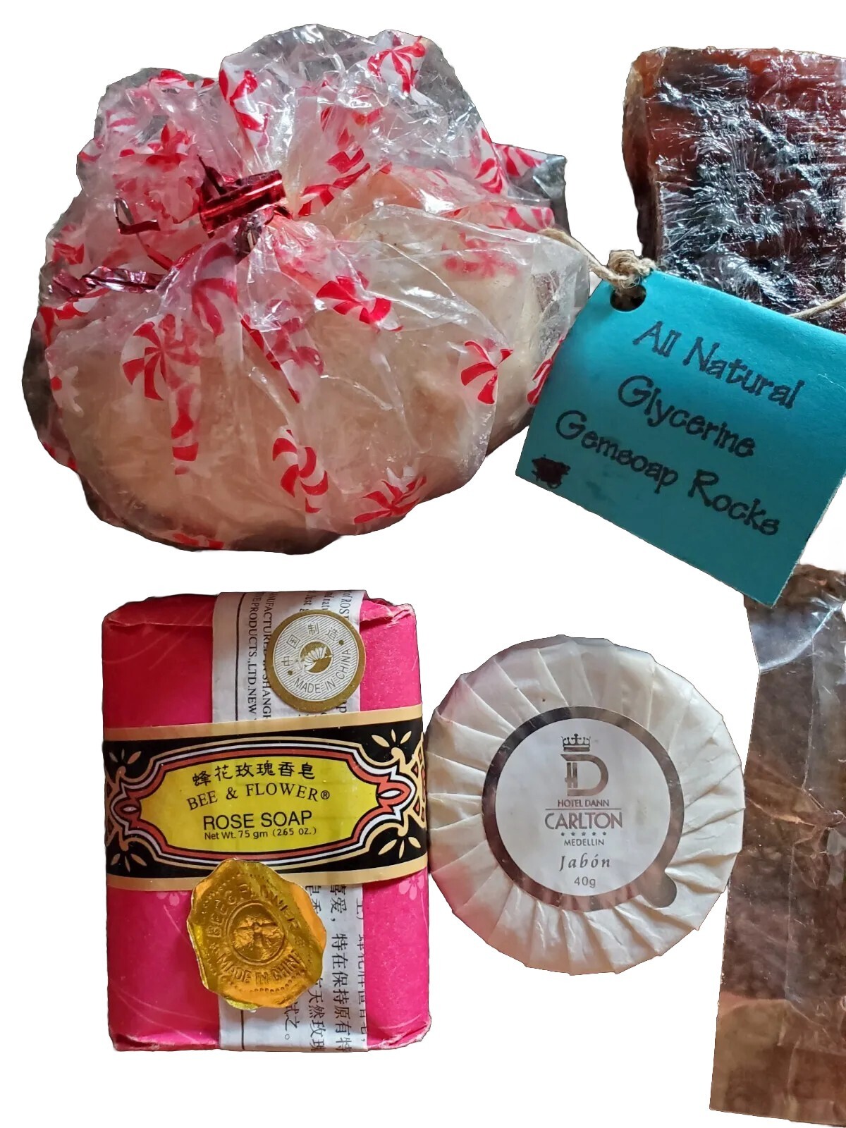 9x Soaps Mixed Handmade Raw Packaged Set Lot Bundle Gift Scent Glycerine VTG