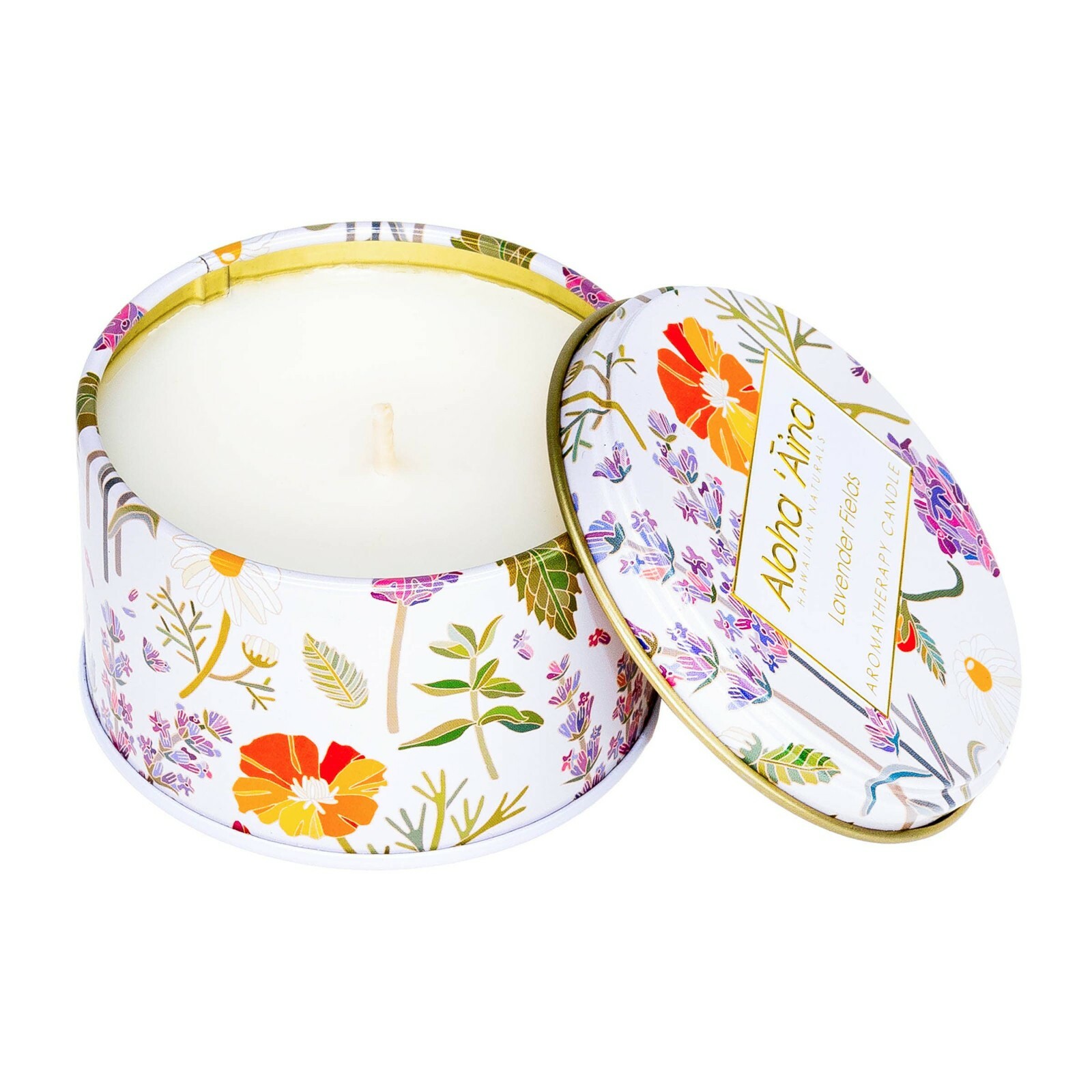 Maui Soap Co Aloha ‘Aina – Lavender Fields Candle Tin Aromatherapy