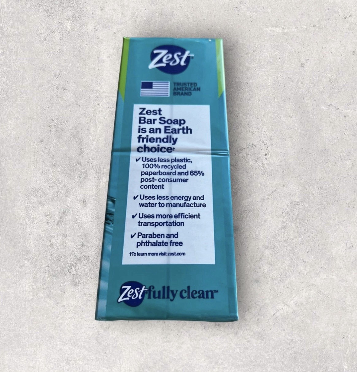 Zest Bar Soap Aqua with Vitamin E Refreshing 12pk 4oz each New