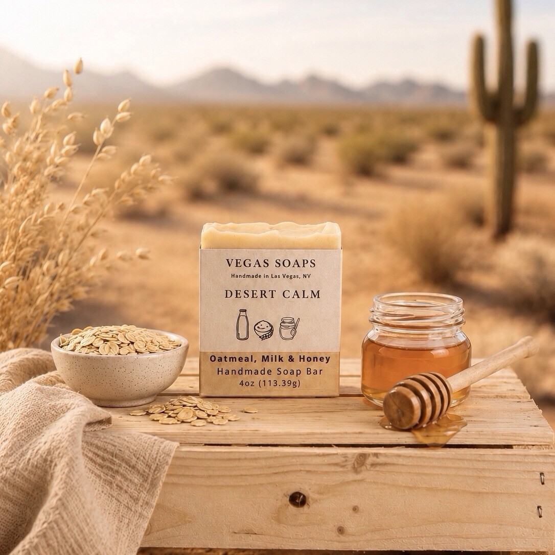 Vegas Soaps Women’s Collection Four Handmade Bars Plant Based Oils & Butters