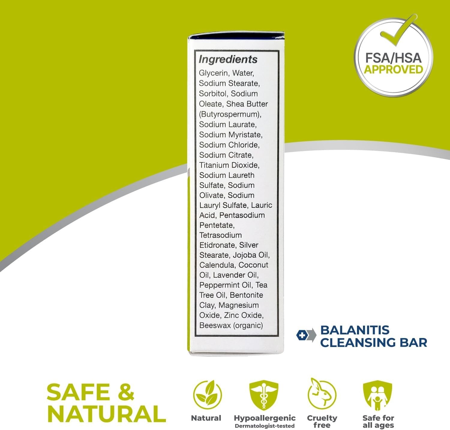 Dermatologist Tested Balanitis Soap for Men: Organic Relief Formula, 75g