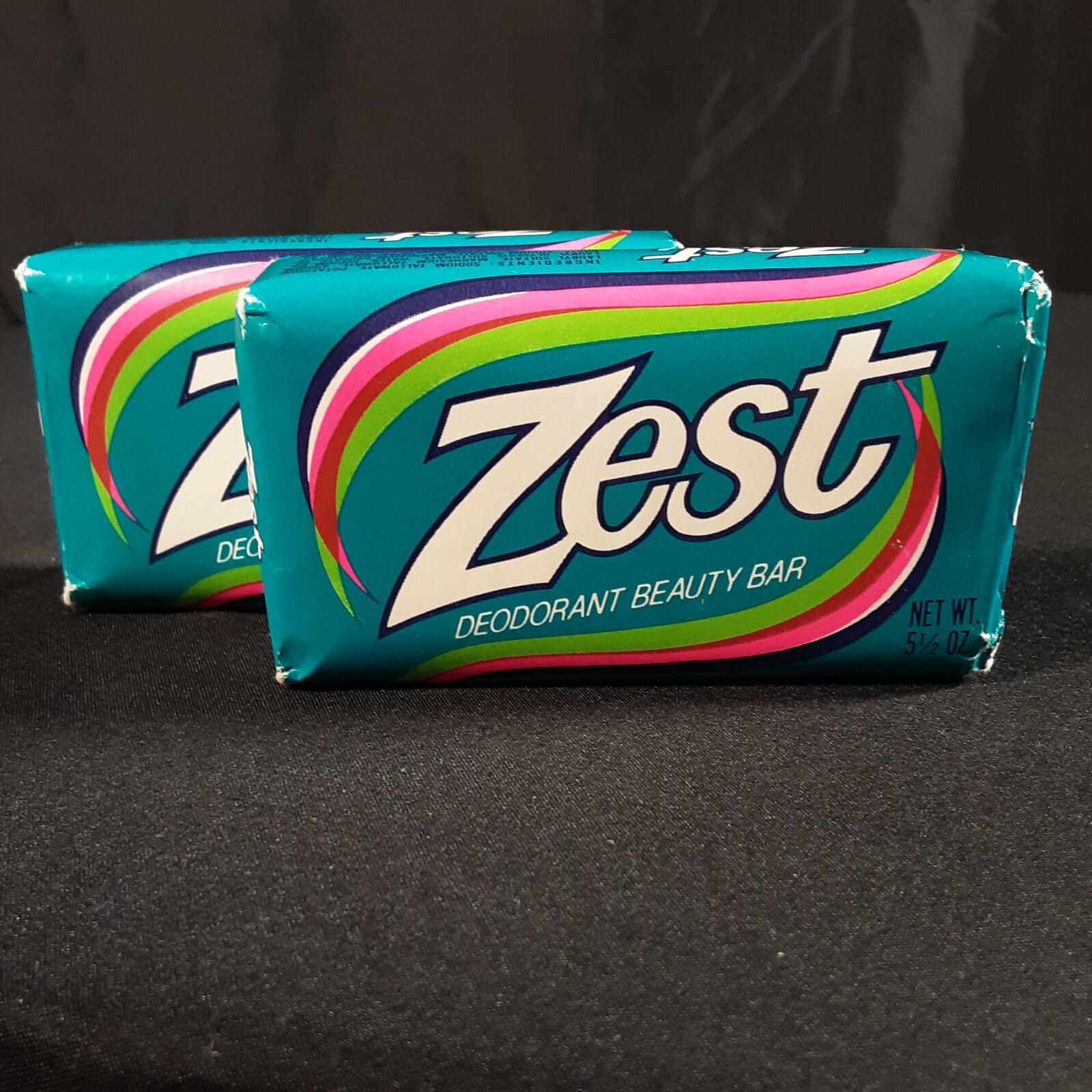 2pk Vintage Original Zest Deodorant Bar Soap Size 5-1/2oz Bath Bar NOS