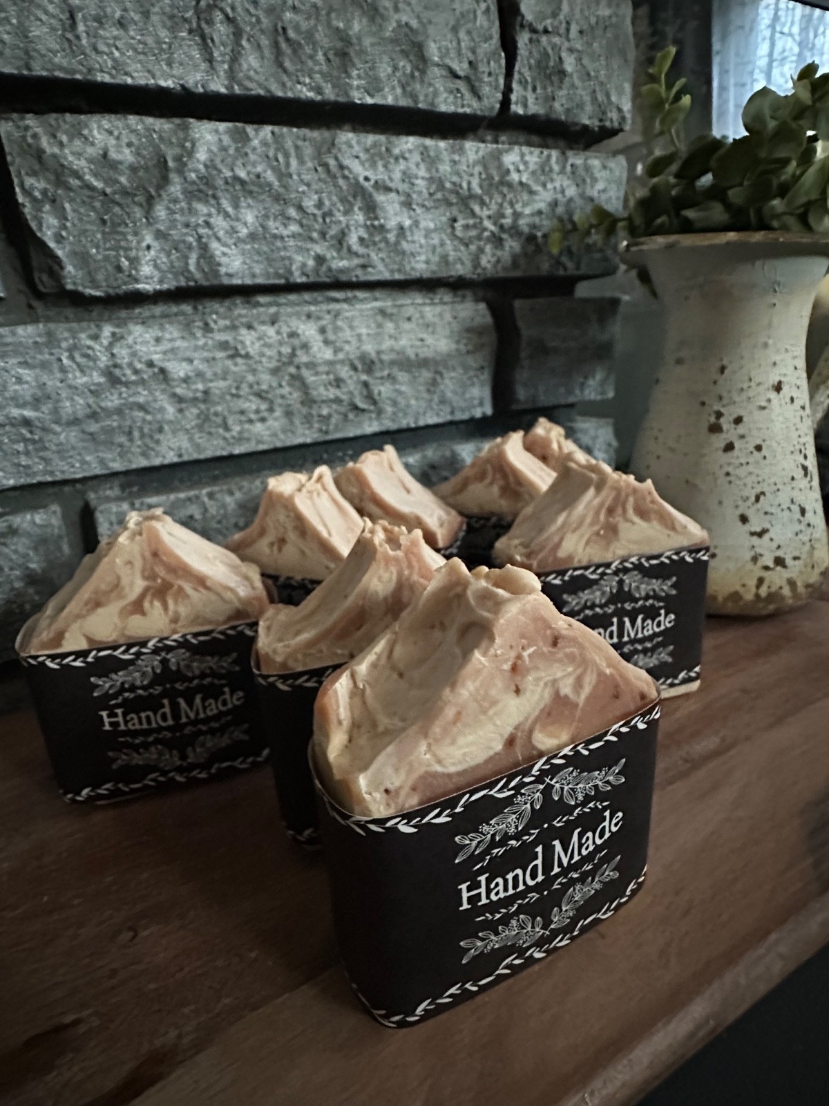 Handmade Strawberry Cream Soap Bar