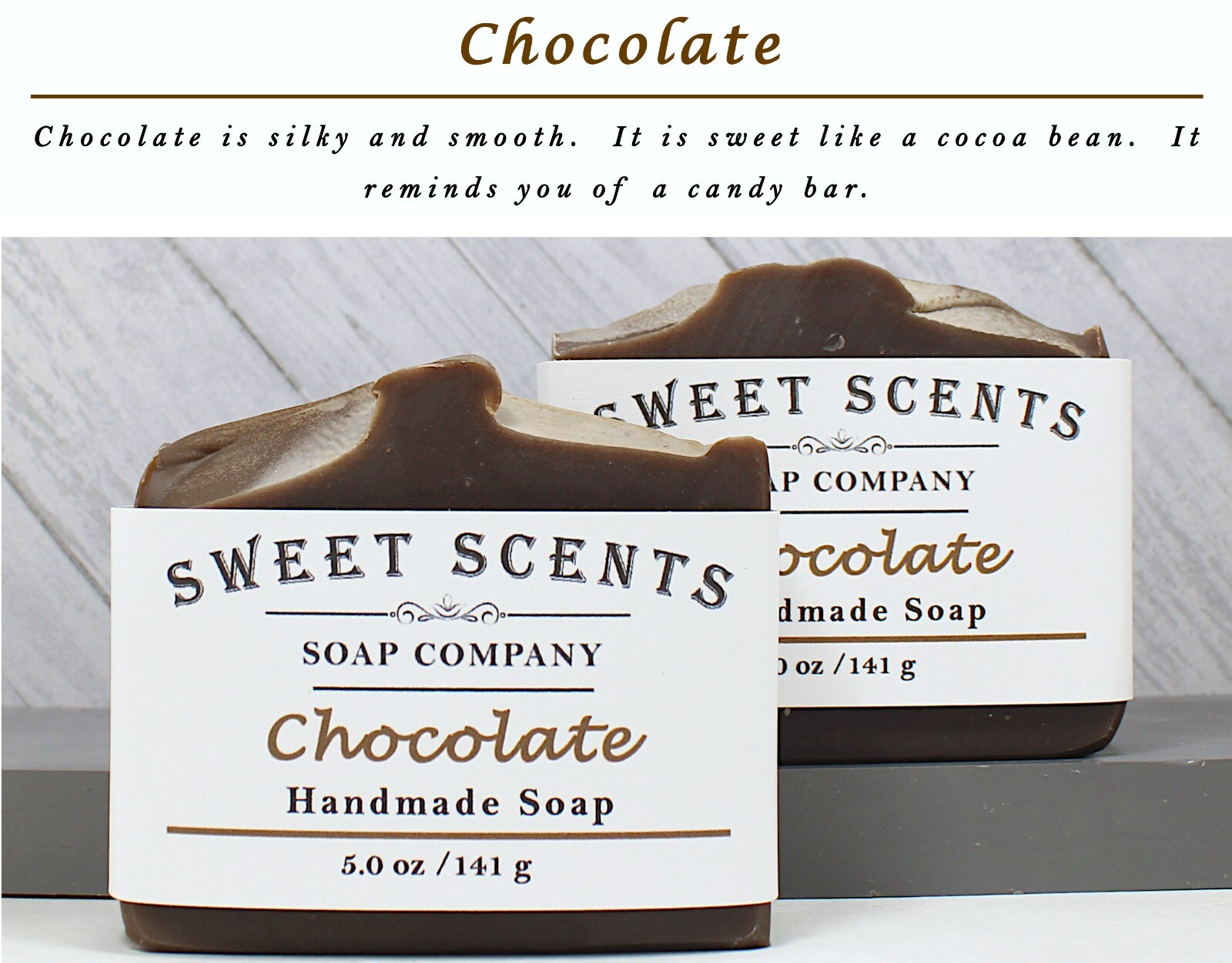 Handmade Soap – Chocolate – Cold Process, Scented Soap