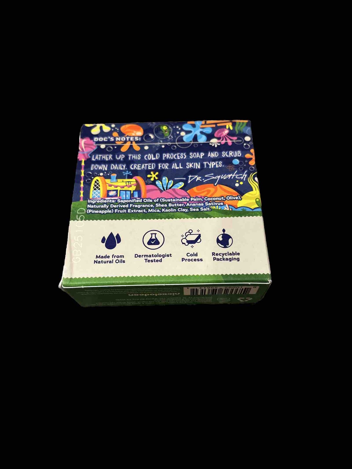 Dr. Squatch Mens Limited Edition SPONGEBOB SQUAREPANTS PATRICK Natural Soap Bars