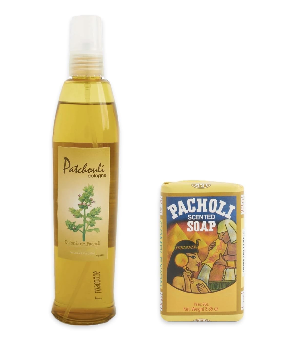Lanman & Kemp Patchouli Cologne Spray 8 Fl Oz + Patchouli Soap 3.35 Oz