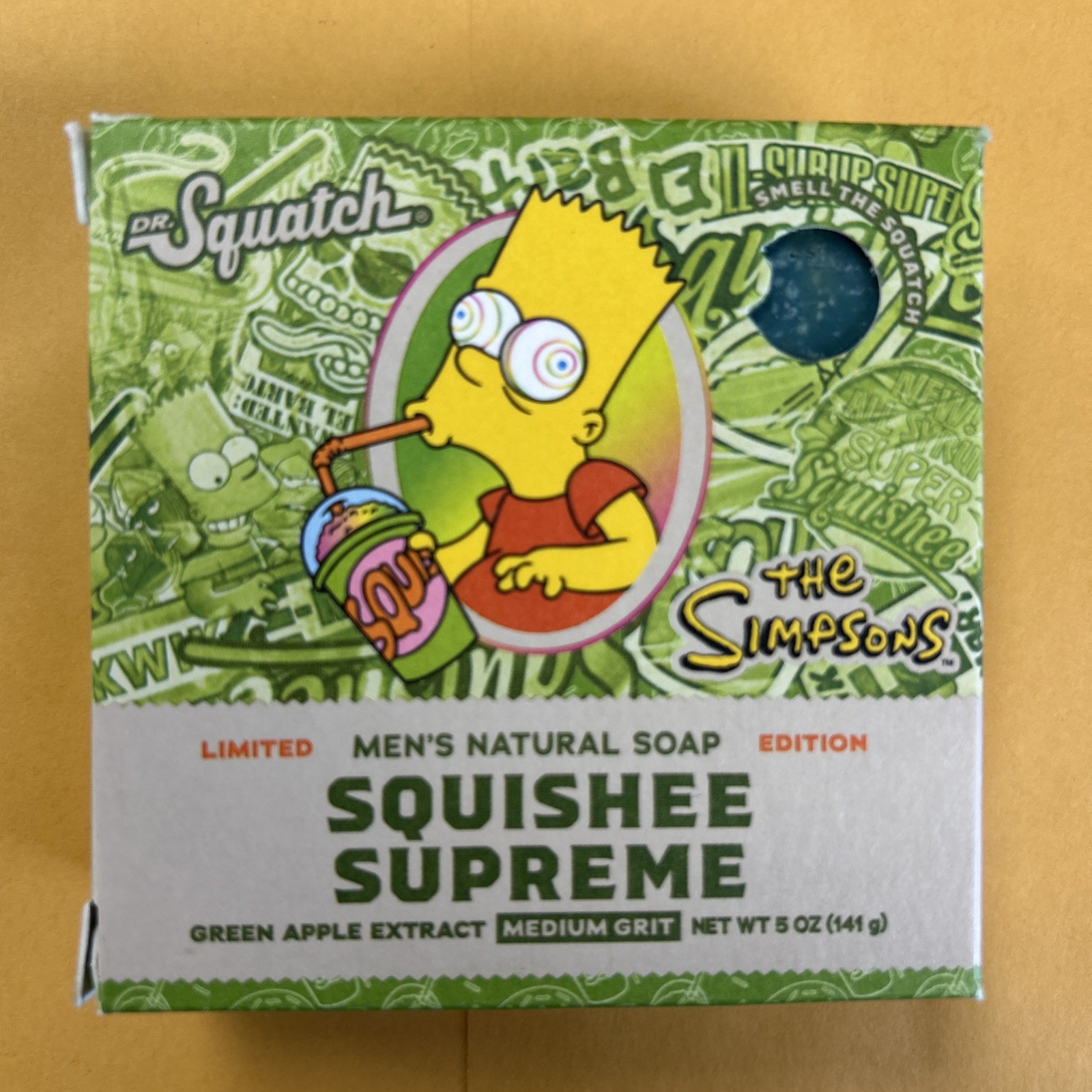 Dr. Squatch Limited Edition SQUISHEE SUPREME Natural Soap Bar The Simpsons