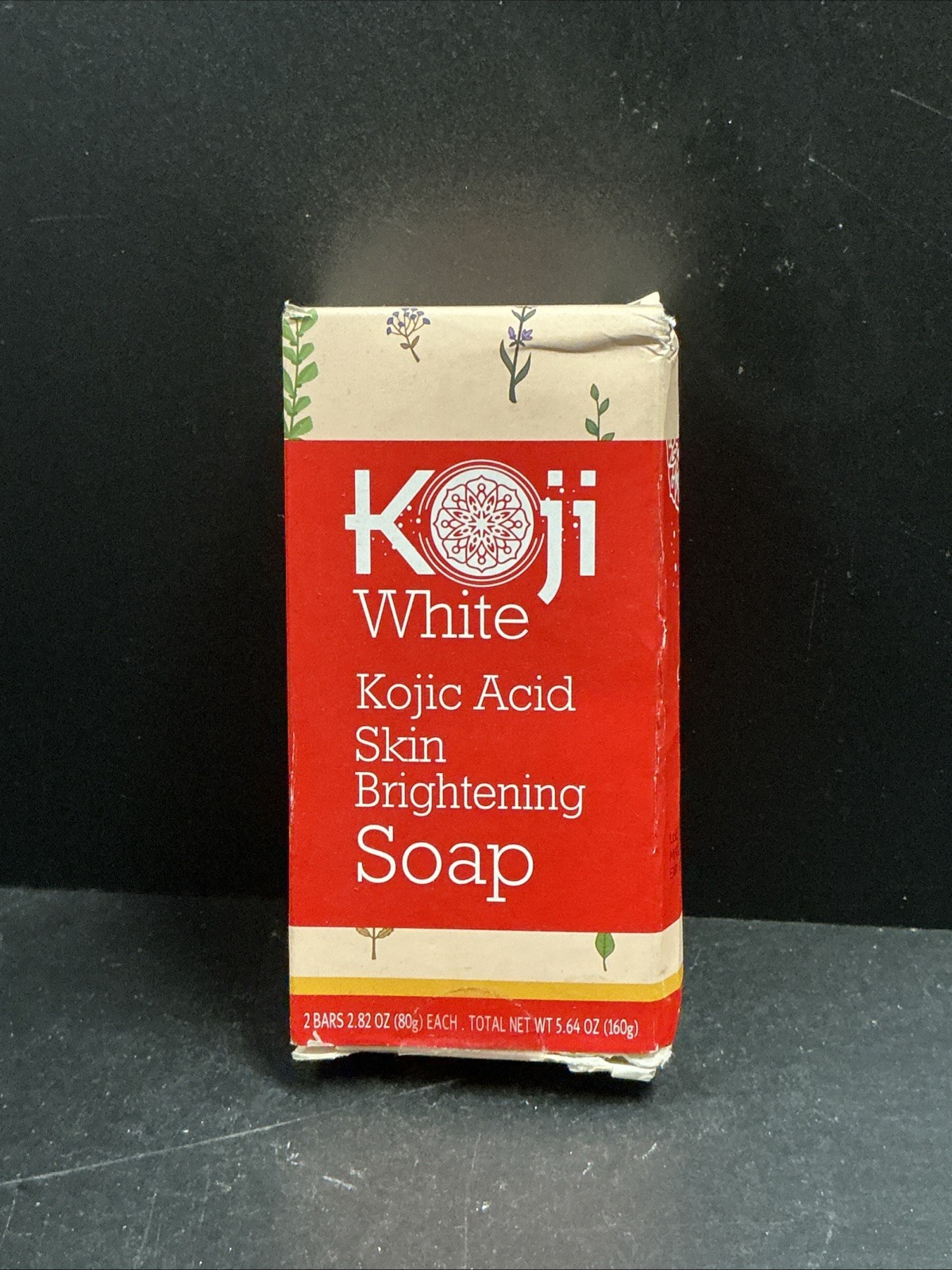 Koji White Kojic Acid Skin Brighting Soap, 2 Bars 80g Each Sealed-exp. 7/12/2026