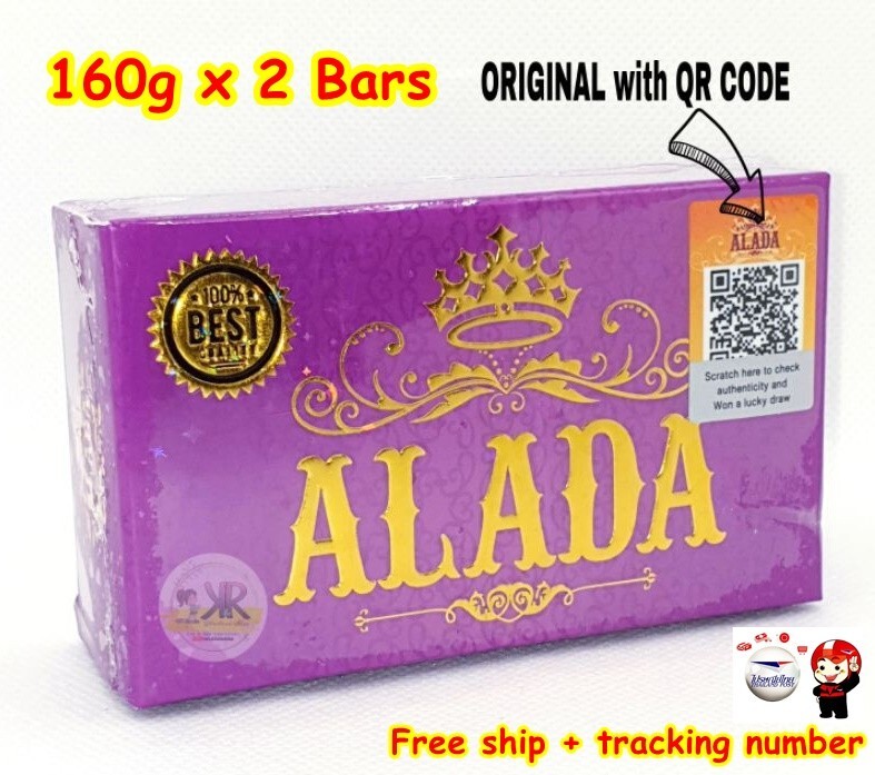 2 x 160 g ALADA Whitening Soap Authentic 100% Naturals Nourishing & Moisturizing