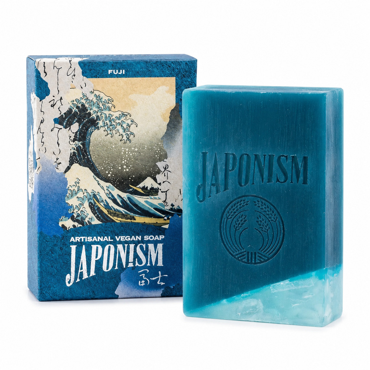 JAPONISM FUJI Vegan Bar Soap 5.3 oz Handmade Japanese Face Body and Hand Soap