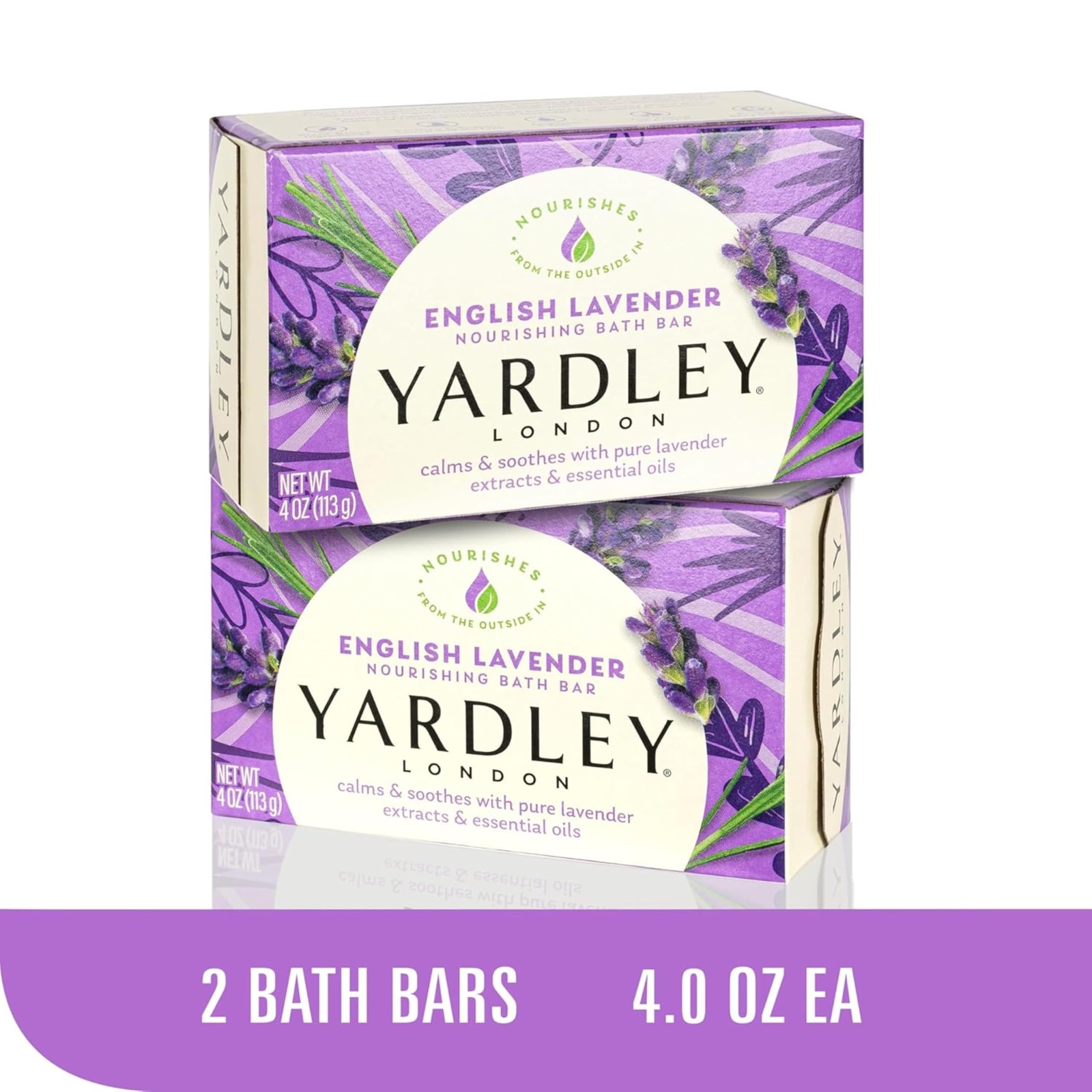 Yardley London Soap Bath Bar Bundle – 10 Bars Total / 2 Of Each