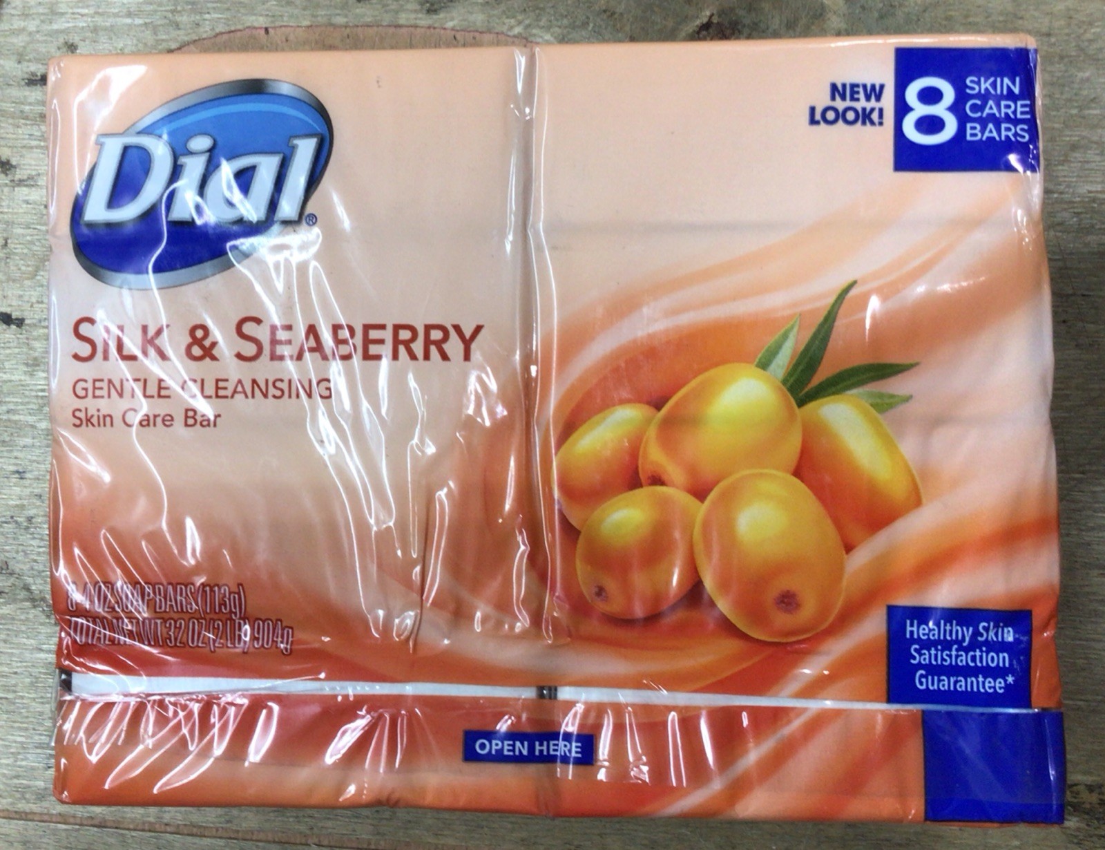 Dial Silk & Seaberry Gentle Cleansing Skin Care Bar Soap 4oz 8 Bar
