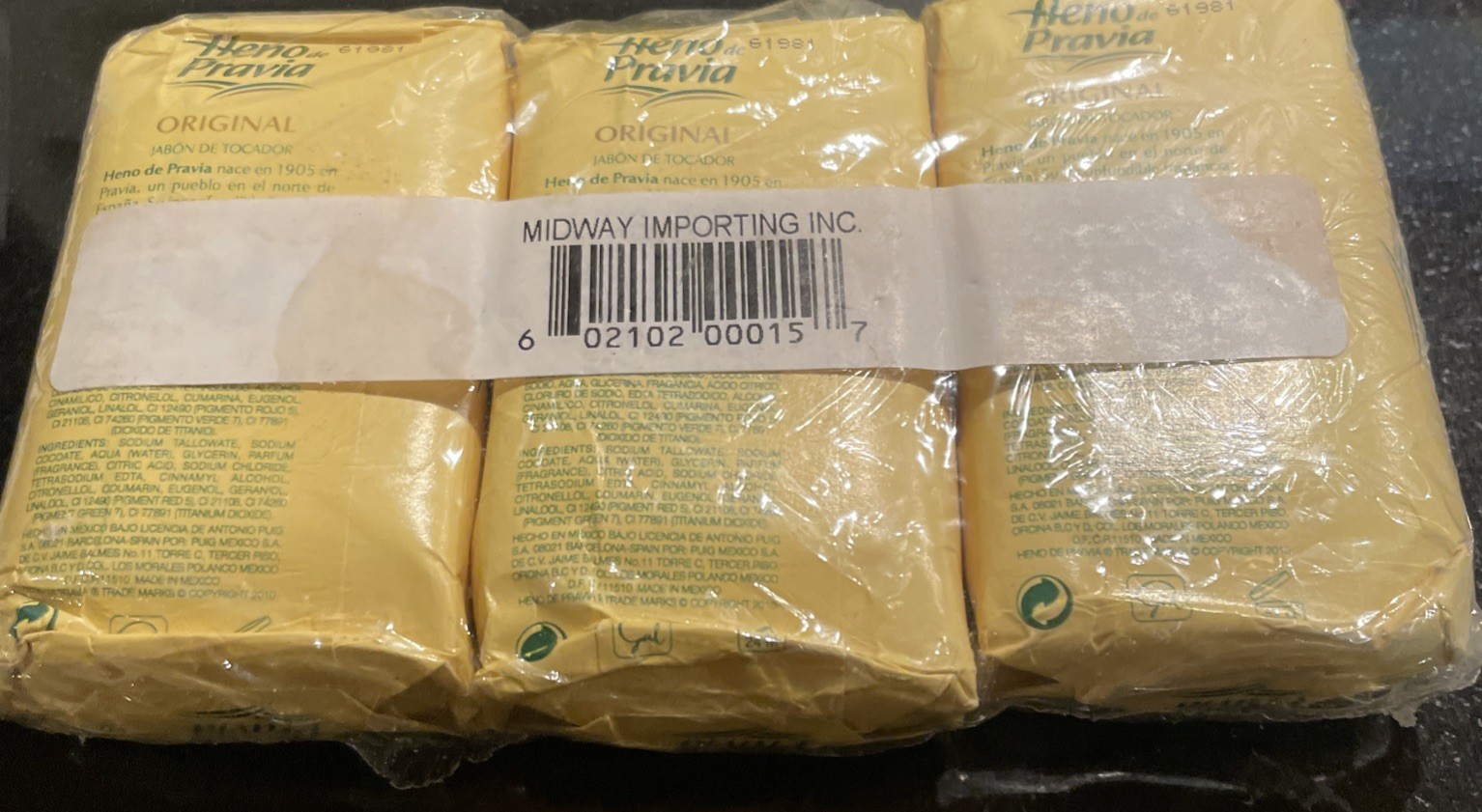 Heno de Pravia Natural Original Bath Soap 4 oz (3 Soaps Total)
