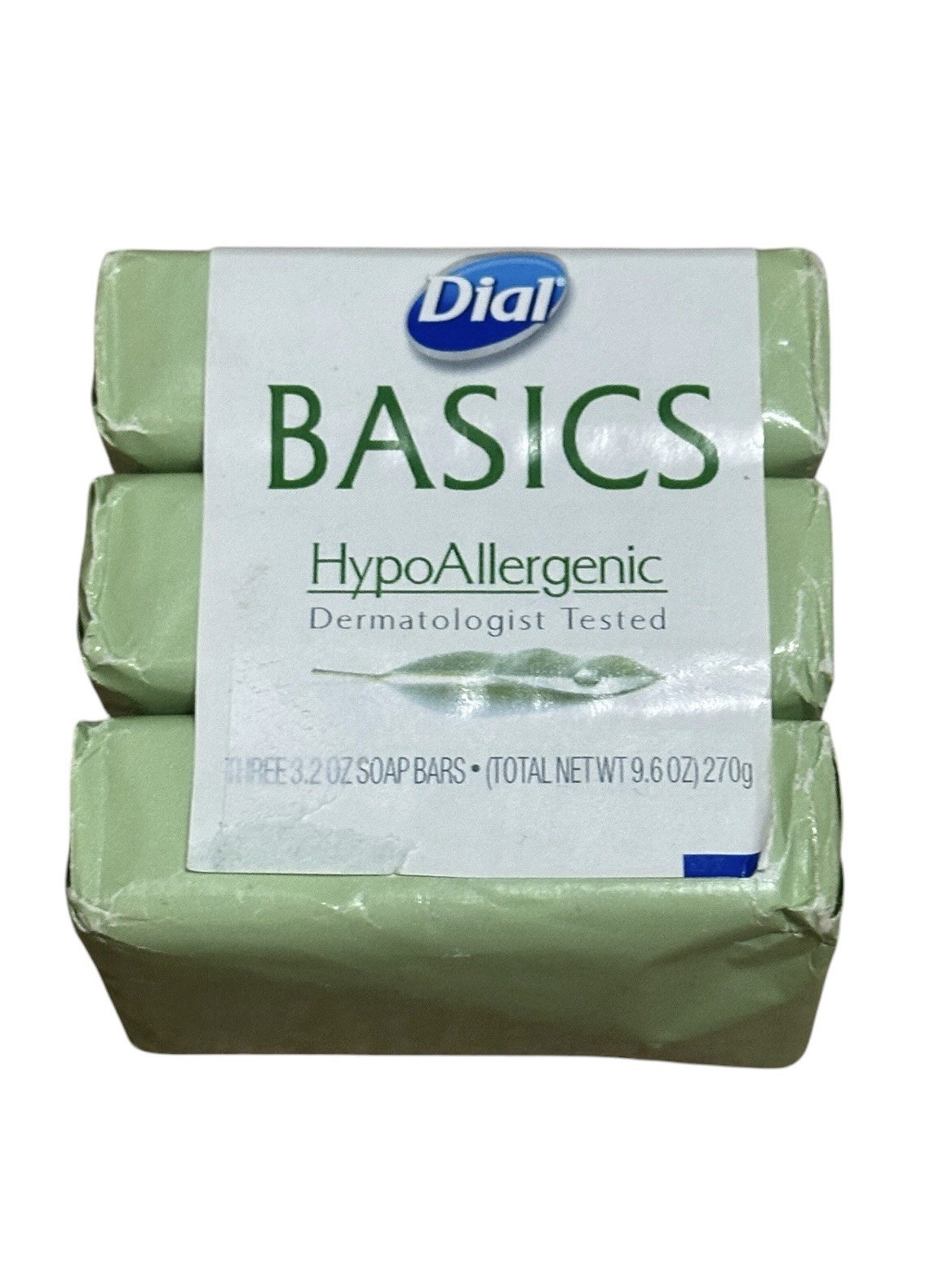 Dial Basics Hypoallergenic Bar Soap 3 Pack Retired NEW SEALED 3.2 OZ