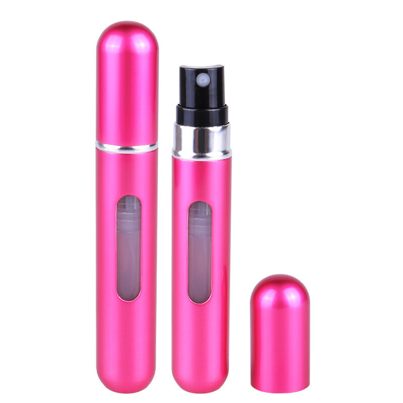 5/8ML Mini Refillable Perfume Atomizer Bottle Travel Portable Spray Pump Case US