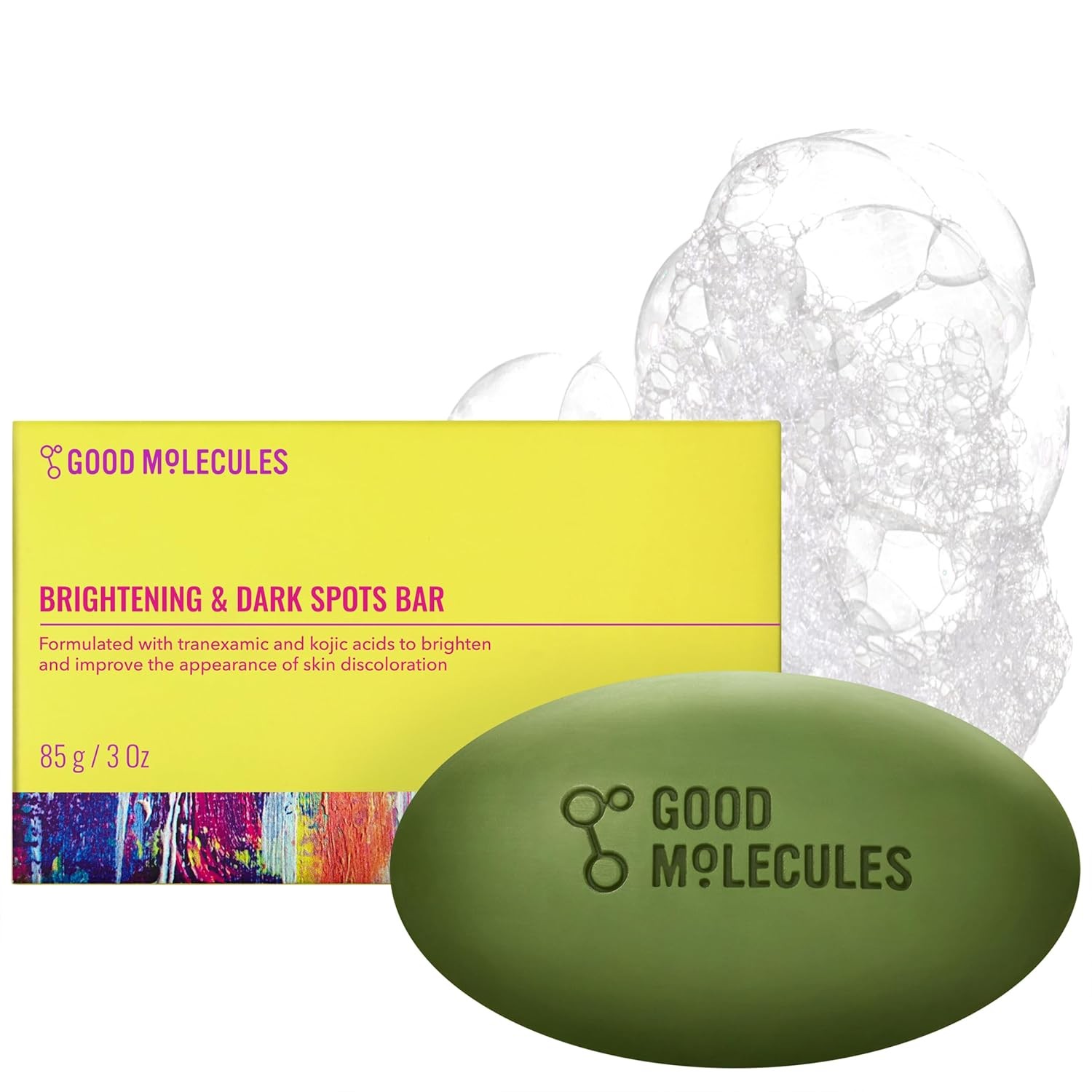Good Molecules Brightening & Dark Spots Bar – Soap Free Face and Body