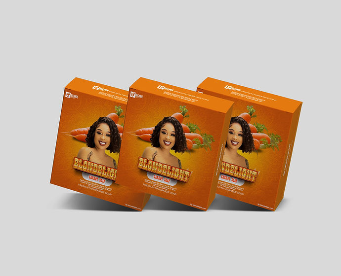 Blondelight Carrot Soap 3pc | Gentle Moisturizing Face Body Bar with Natural Oil