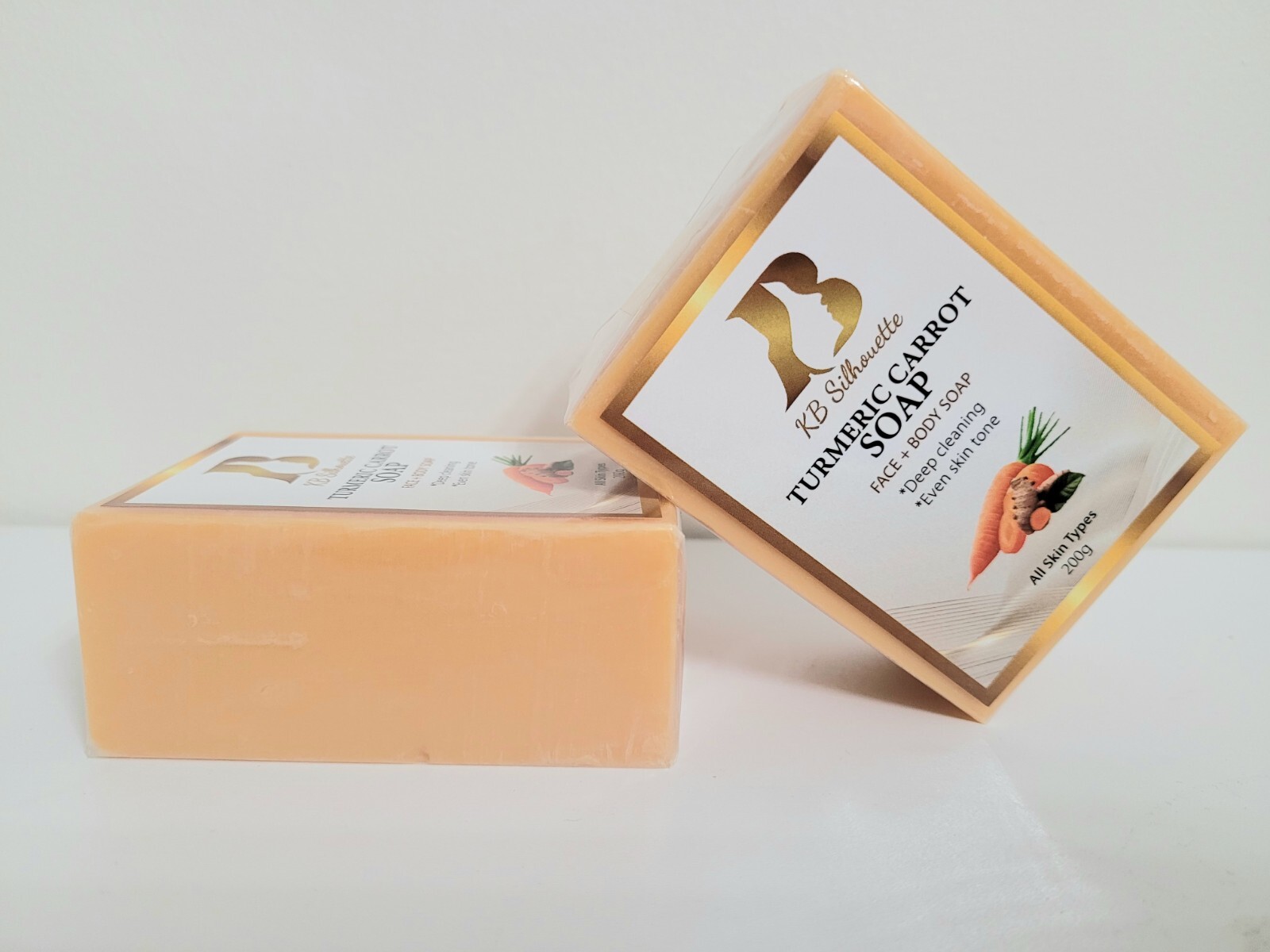 Turmeric Carrot Soap 200g Skin Brightening Soap W/ Collagen From KB Silhouette