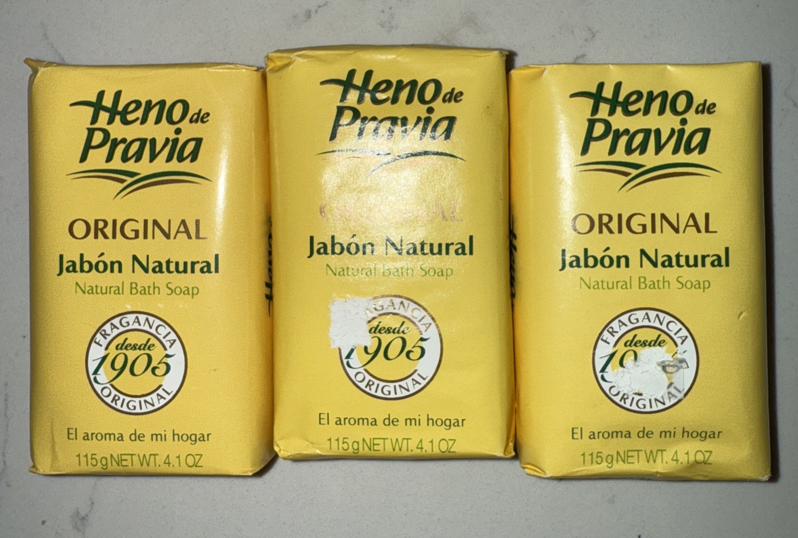 Heno de Pravia Bath Soap 3 Pack 4 oz each New