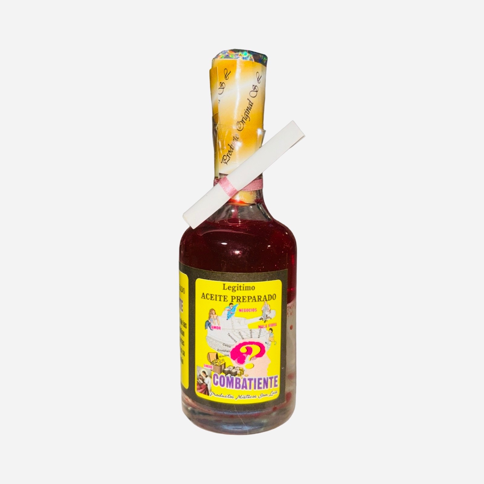 COMBATIENTE Aceite Preparado Para Proteccion de Envidia Hechizos y Enemigos