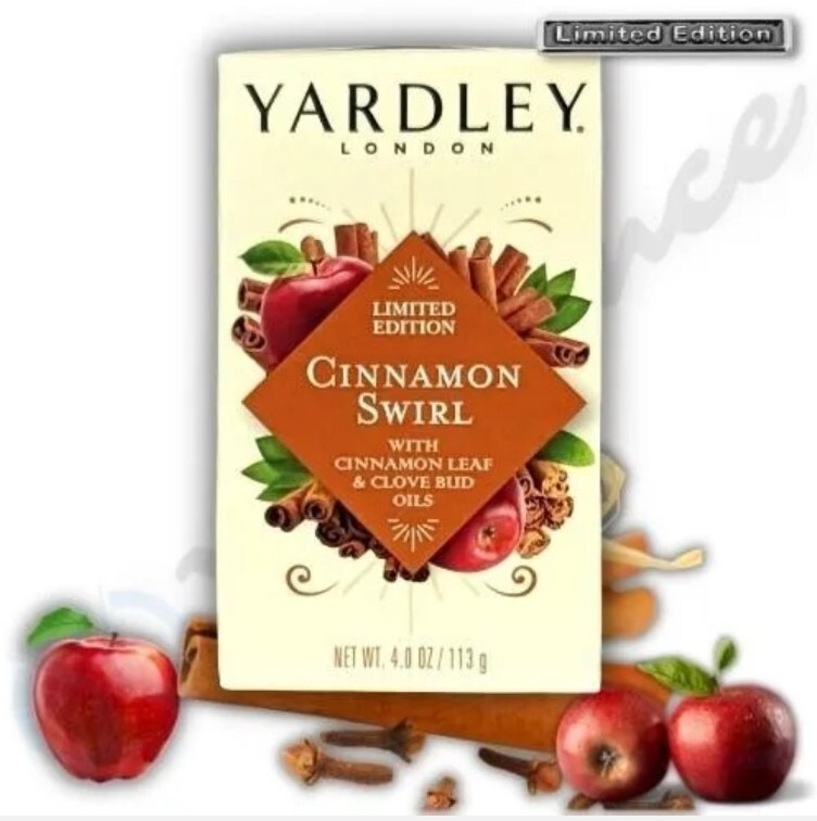 🧡 (2) Yardley Cinnamon Swirl Soap 4 Oz Bath Body Bars Limited Edition🤎