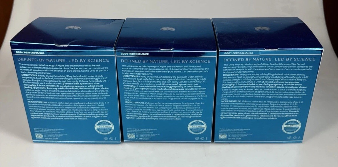 Elemis Cellutox Herbal Bath Synergy 28 Sachets Spa Therapy Detoxify Cellulite