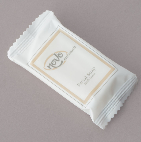 (1000-Pack) 0.4 oz. Hotel & Motel Wrapped White Travel Size Face and Body Soap
