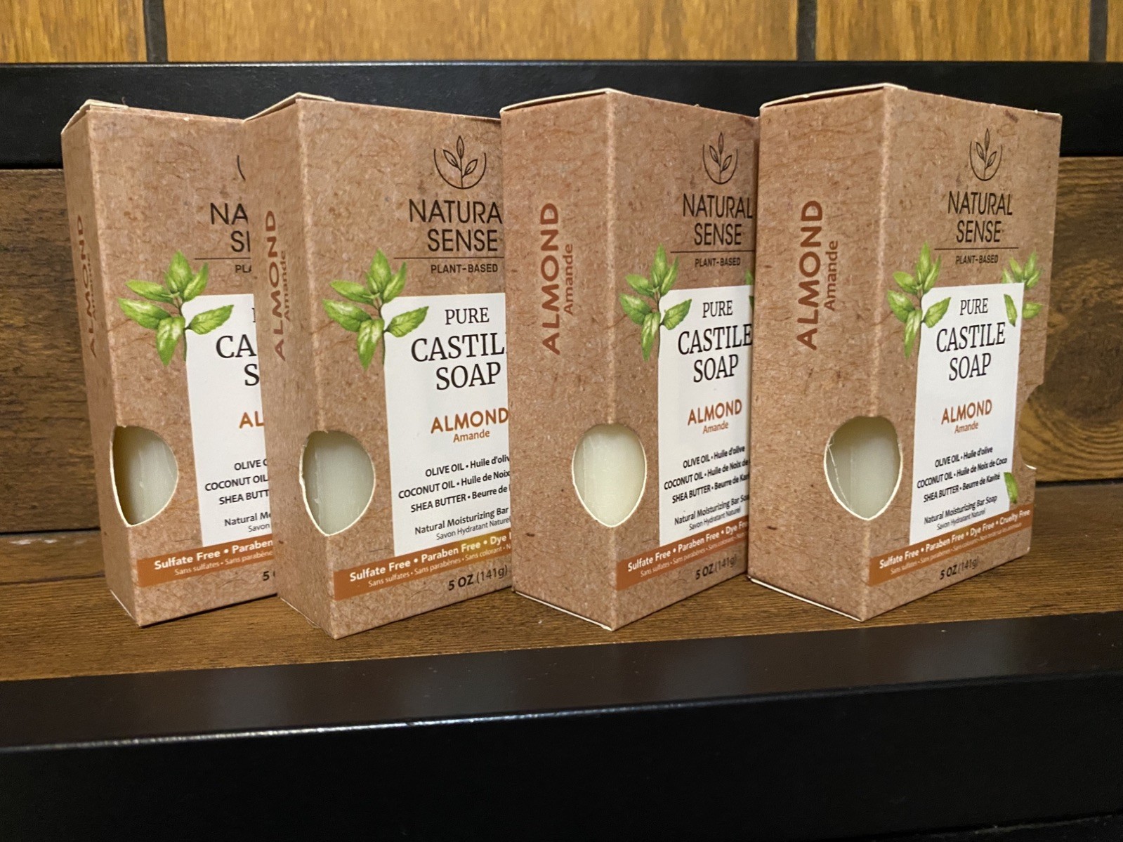 4Bars Pure White Castle Soap (Almond) Natural Nourishing Bar Soap. 5oz Each