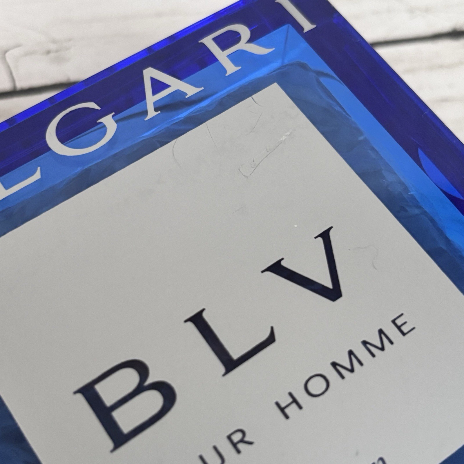Bvlgari BLV Pour Homme Bar Soap Vintage Discontinued Case/Soap Dish