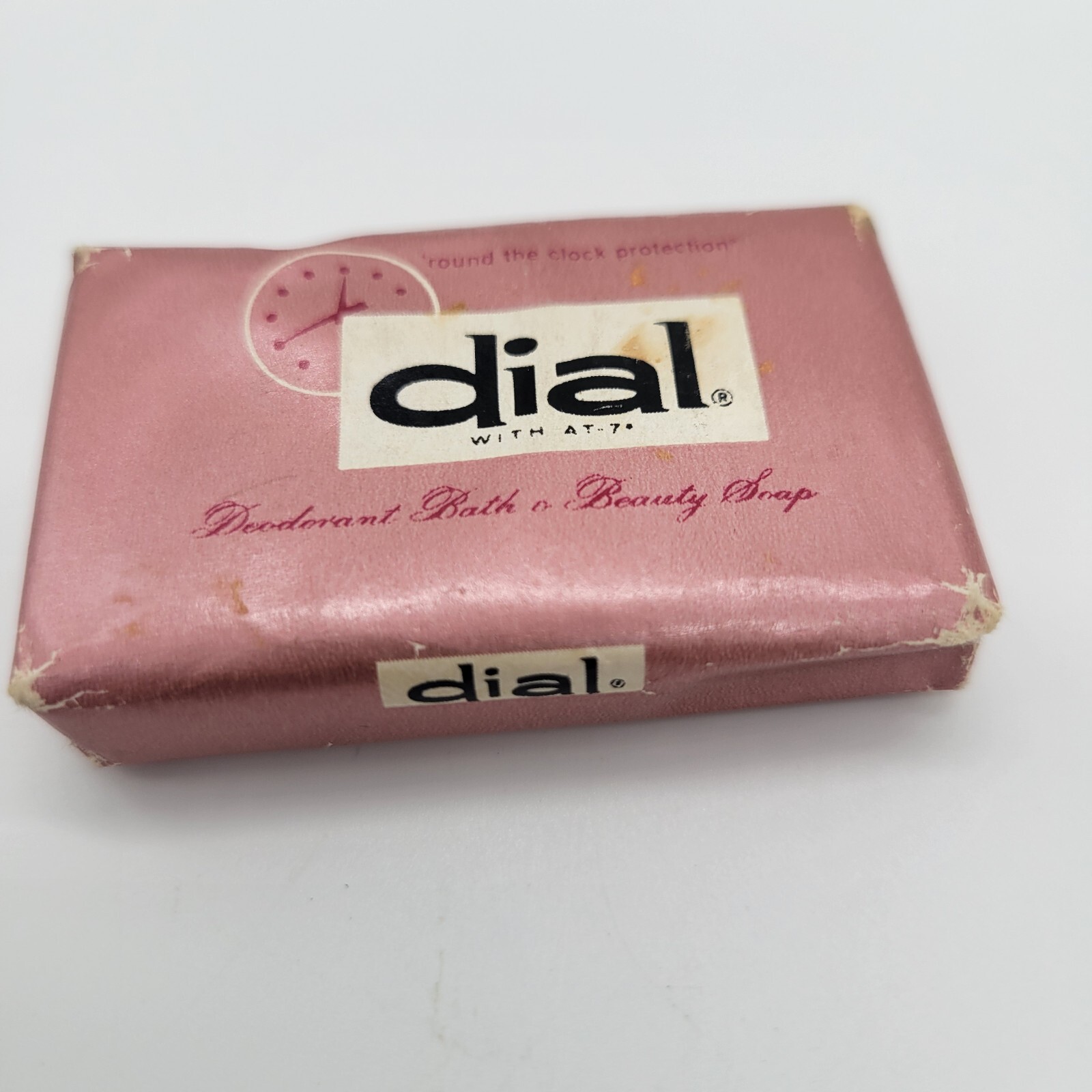 Dial Bath Size Deodorant Beauty Bar Soap 5 OZ Vintage NOS Pink Wrapper AT-7