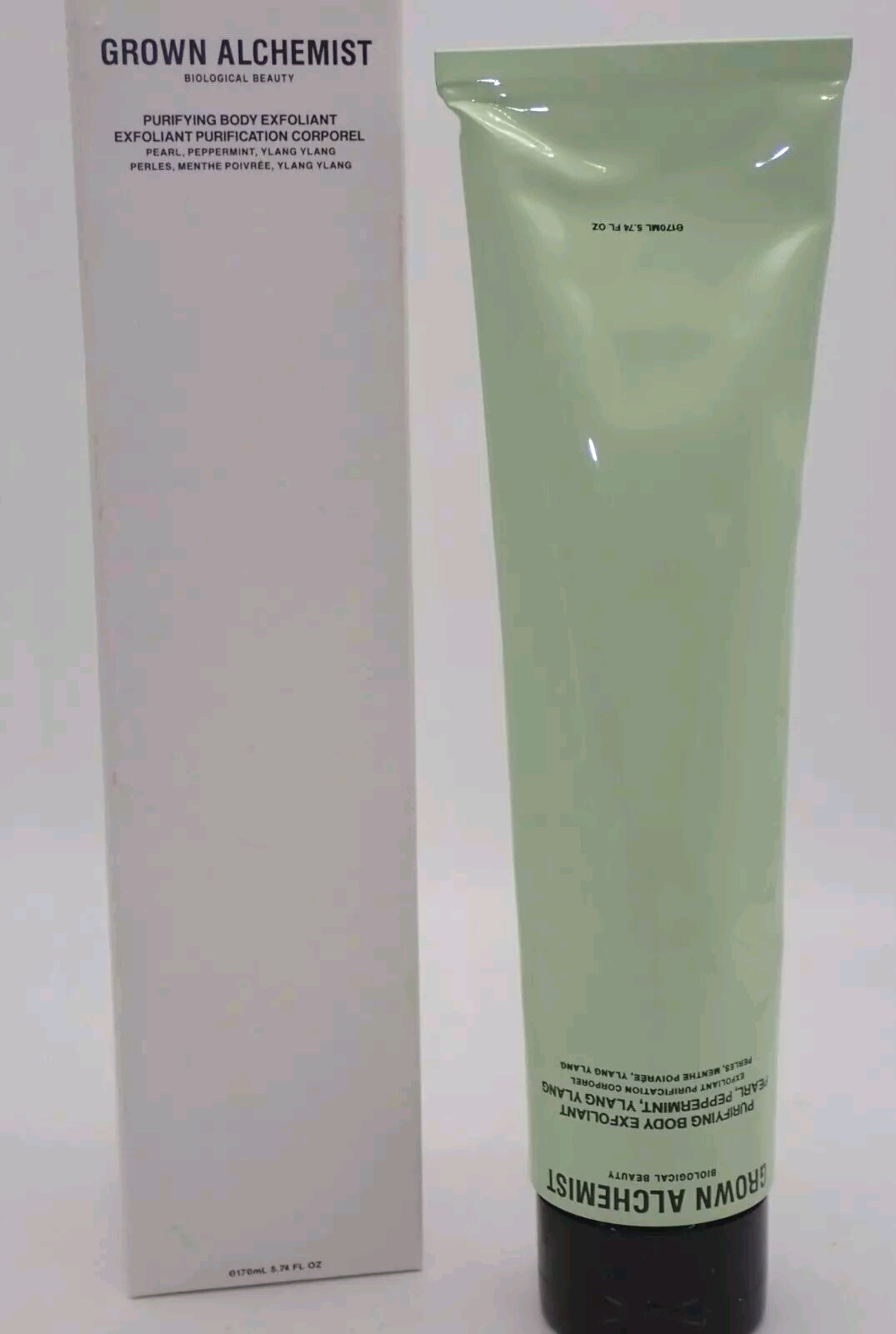 GROWN ALCHEMIST Purifying Body Exfoliant w/ Pearl, Peppermint, & Ylang Ylang NIB