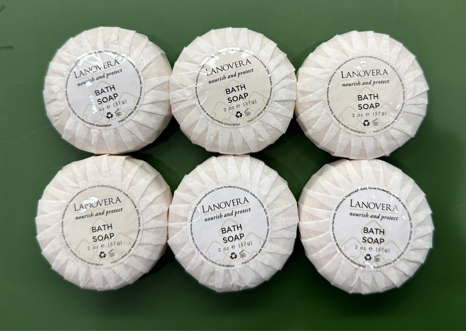 6 LANOVERA Nourish&Protect BATH SOAP Aloe Vera BODY Wash Bar~AUSTRALIA AMENITIES