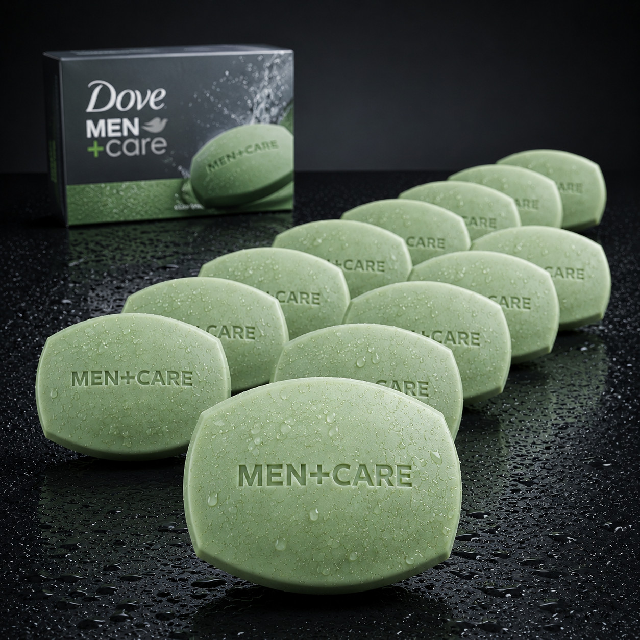 Dove Men + Care Body and Face Bar Soap, Extra Fresh Scent 3.75 oz – 14 Count
