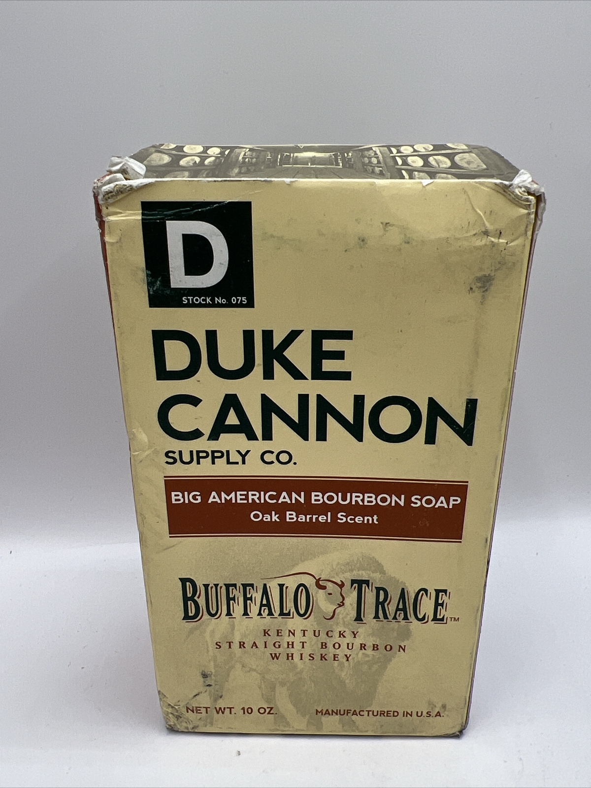 New D C Big American Bourbon Soap for Men 10oz Bar Oak Barrel Scent