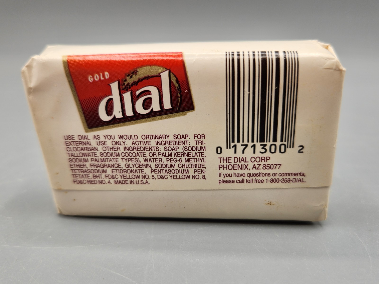 Vtg Gold DIAL Antibacterial Deodorant Soap Bar 2.25 oz. 80s