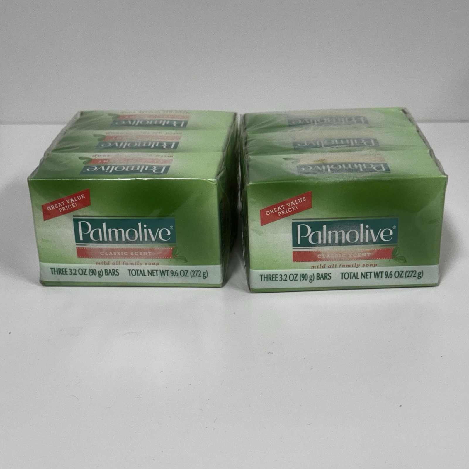 LOT OF 6 Palmolive Mild Soap Classic Scent 3.2oz each Bars of Soap W Tallowate