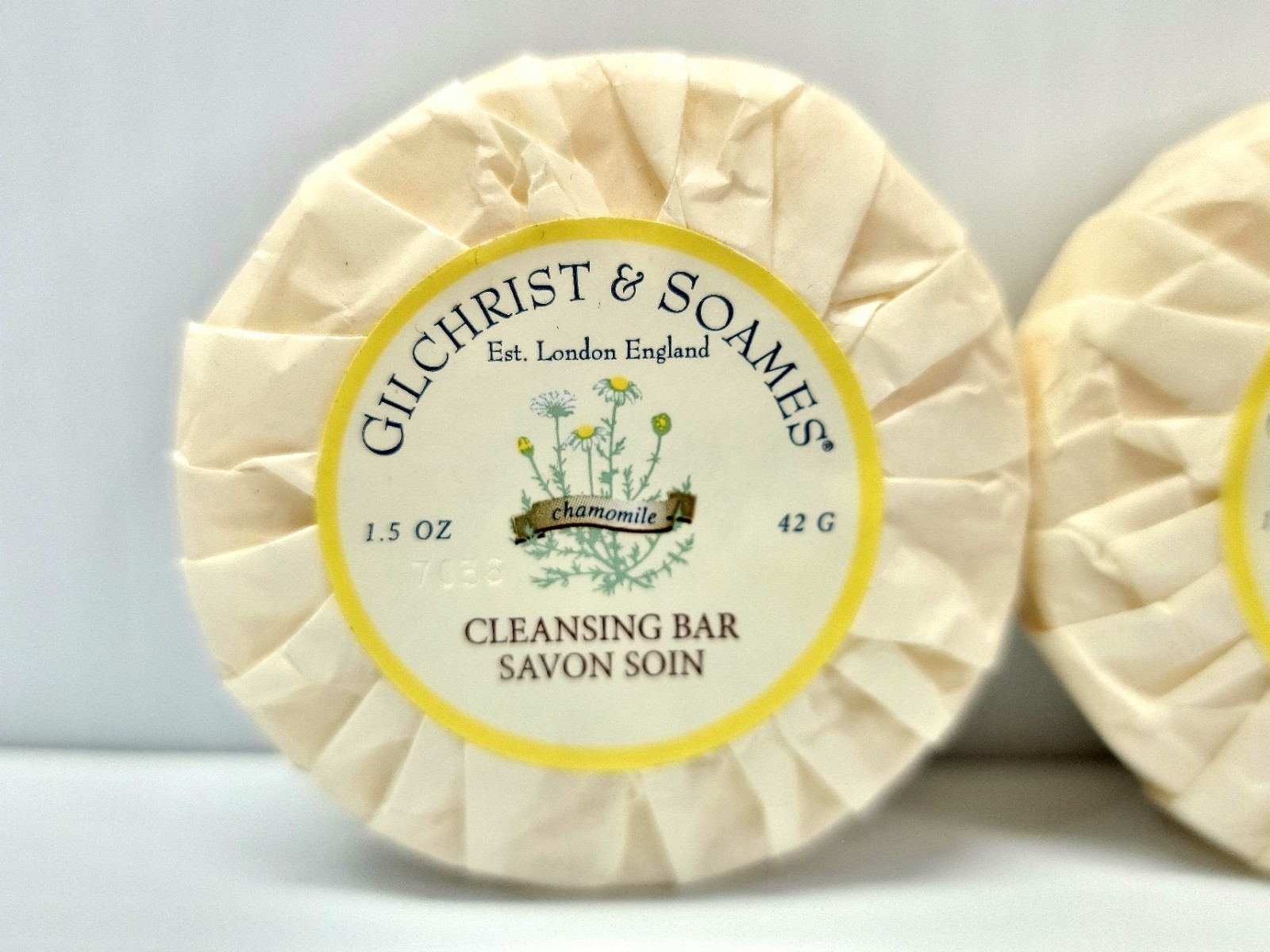 (x2) Gilchrist & Soames English England Soap Cleansing Bar Chamomile 1.5 oz each