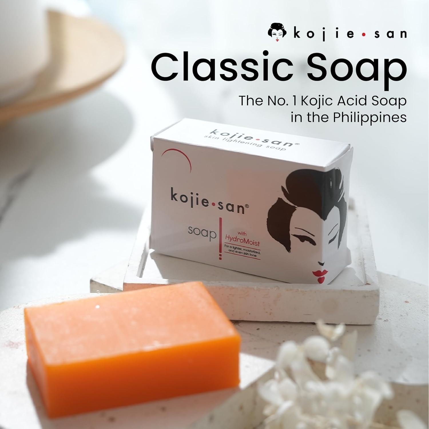 3 x 65g Kojic Acid Soap Bars – Acne-Prone Skin Care with Coconut & Tea Tree Oil