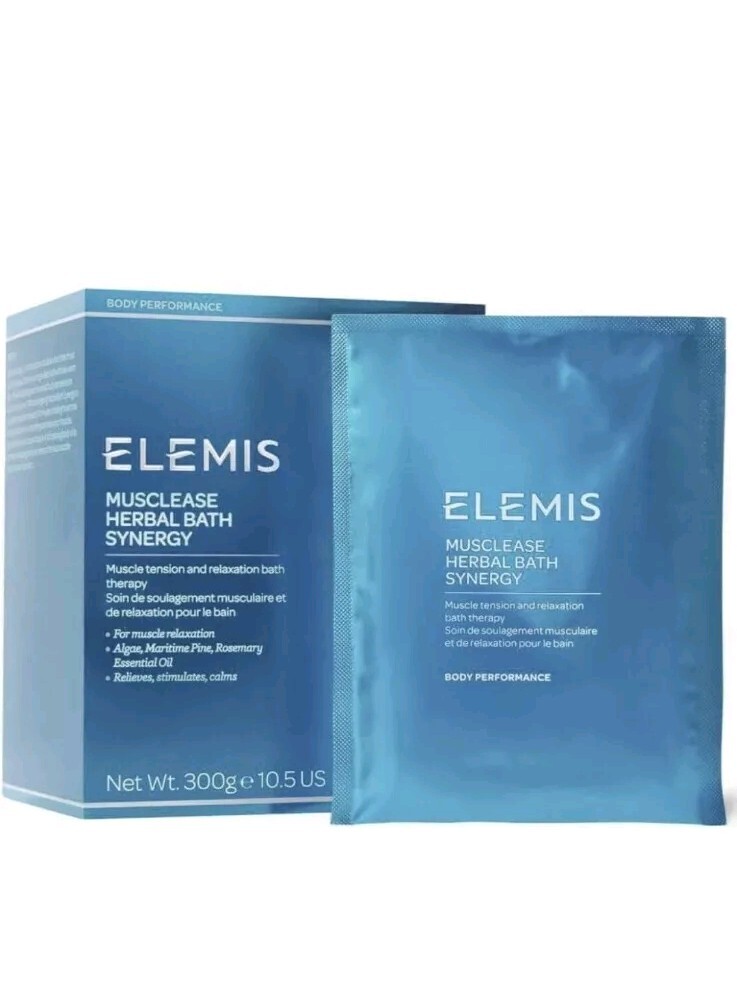 ELEMIS MUSCLEASE HERBAL BATH SYNERGY 10 Sachets 300 g 10.6 oz EXP 2028 GENUINE!!