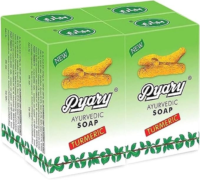 5pcs pyary turmeric soap 75g original ayurvedic natural skin witening