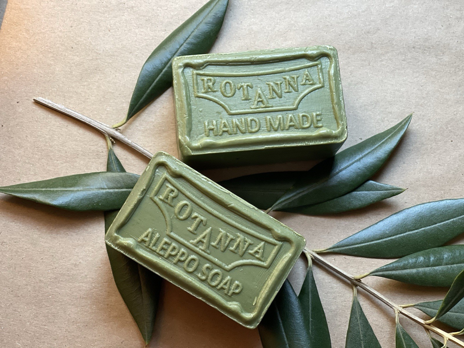 4/PK Authentic Olive + Laurel Oil Soap Sensitive Skin Helps Psoriasis & Eczema