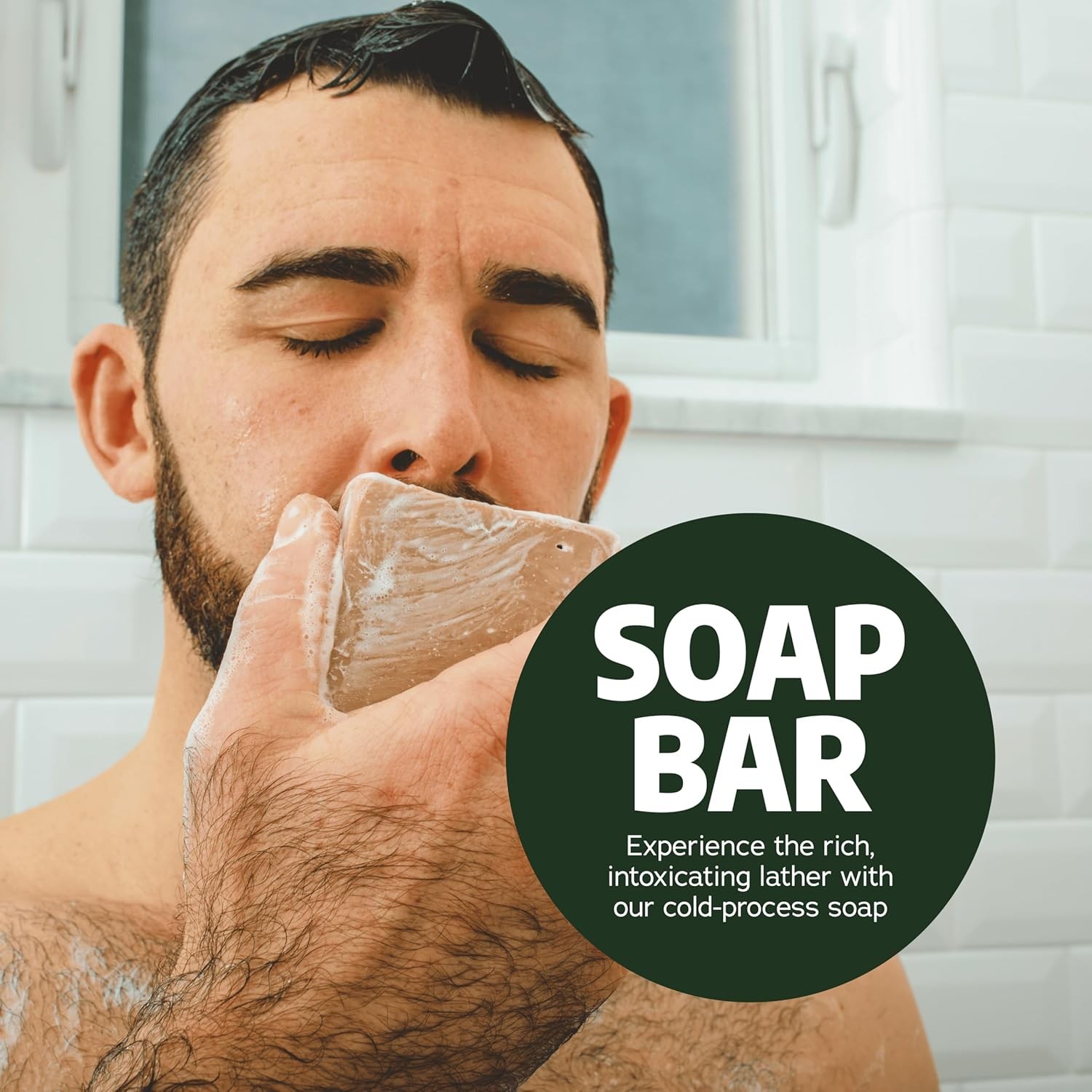 Dr. Squatch Natural Men’s Bar Soap – Cold Process Body Soap Bar with Natural Oil