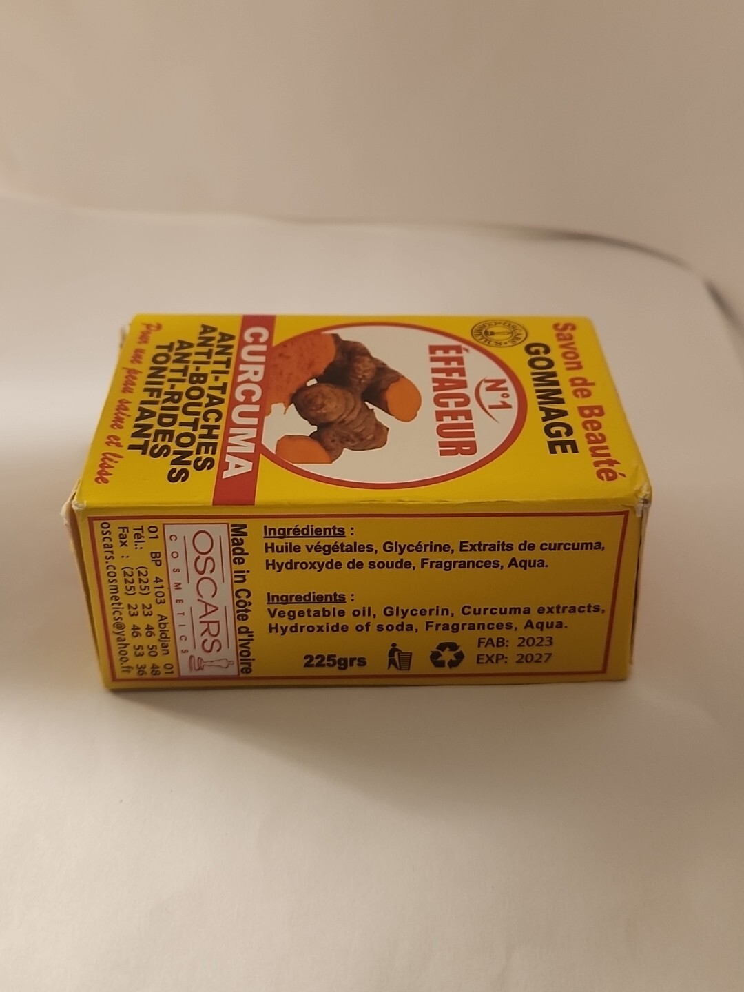 1×TUMERIC Soap Toniflying Glow Anti-Wrinkle ,Brighten All skin types 225g 7.5oz