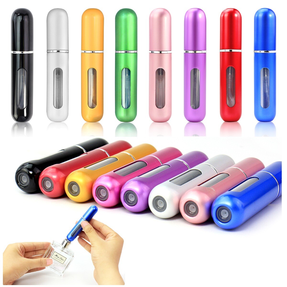 Mini Portable Travel Perfume Atomizer Small Bottle Disinfectant Spray Refillable