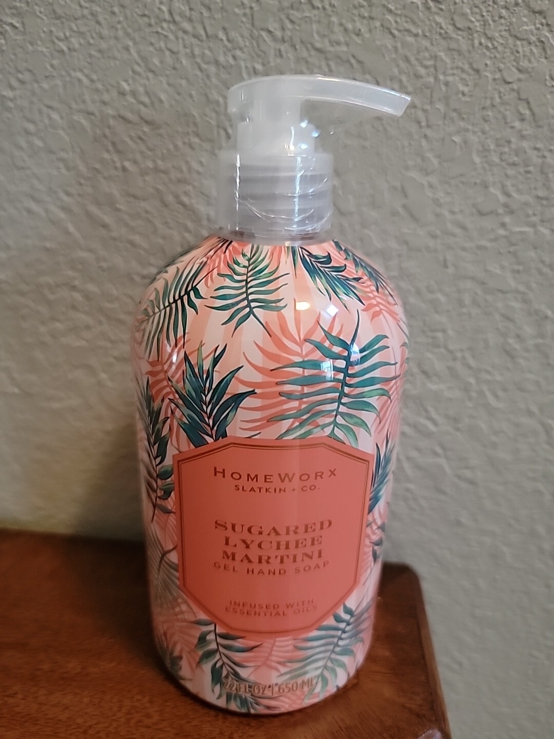 Homeworx Slatin & Co Sugared Lychee Martini Gel Hand Soap 22 fl oz Sealed