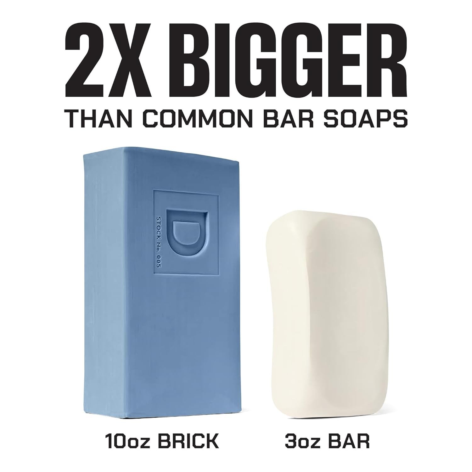 Duke Cannon 10 oz Big Brick Soap – Sandalwood & Lavender, Triple-Milled Luxury