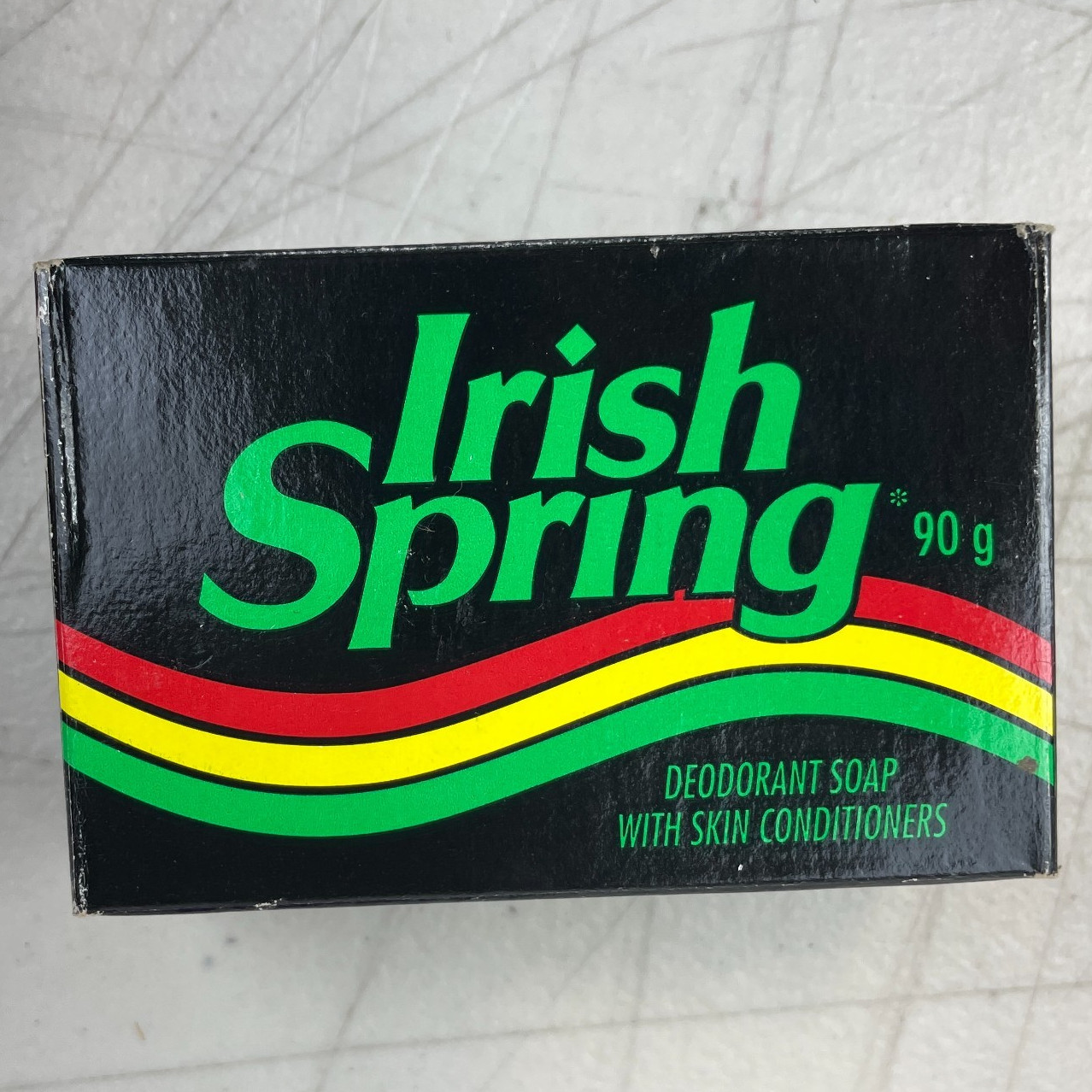 Vintage Irish Spring Soap Bar Box Deodorant 80s Skin Conditioner New Deadstock